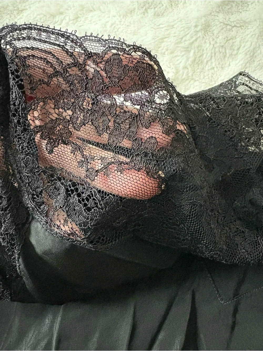 Sultry Vintage 1940s 50s Rare Radelle Lingerie Lace Slip - Picture 11 of 15